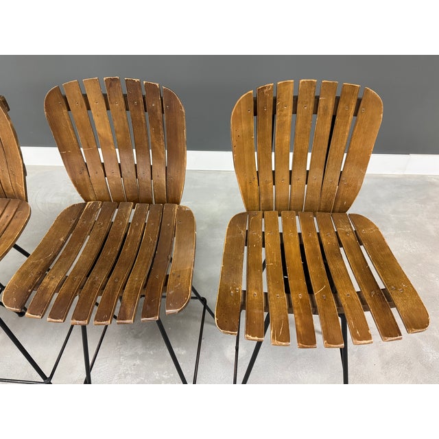 1950s 1950s Arthur Umanoff Style Bar Stools - Set of 4 For Sale - Image 5 of 9