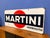 1960s Vintage Martini Vermouth Sign in Enameled Metal, 1960s For Sale - Image 5 of 8