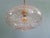 Mid-Century Modern Large Vintage Pendant Light in Clear Glass Inlaid with Gold Glitter, Germany, 1970 For Sale - Image 3 of 12