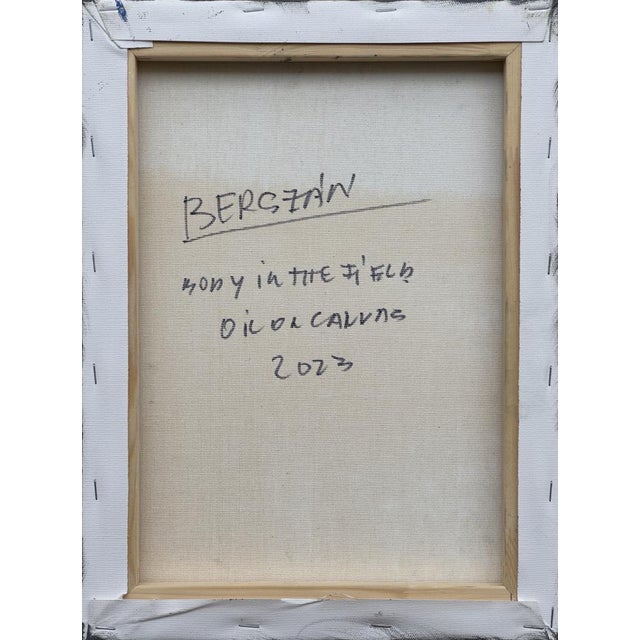 Early 21st Century Zsolt Berszán, Body in the Field #8, 2023, Oil on Canvas For Sale - Image 5 of 6