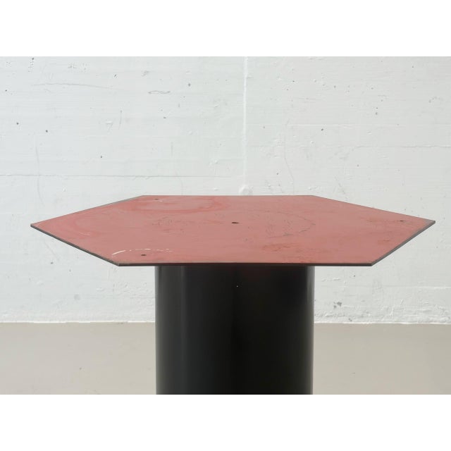 Black Loto Rosso Dining Table by Ettore Sottsass for Poltronova, 1960s For Sale - Image 8 of 18