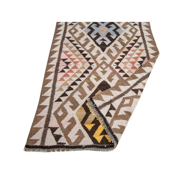 Mid 20th Century Vintage Turkish Kilim Runner For Sale - Image 5 of 7