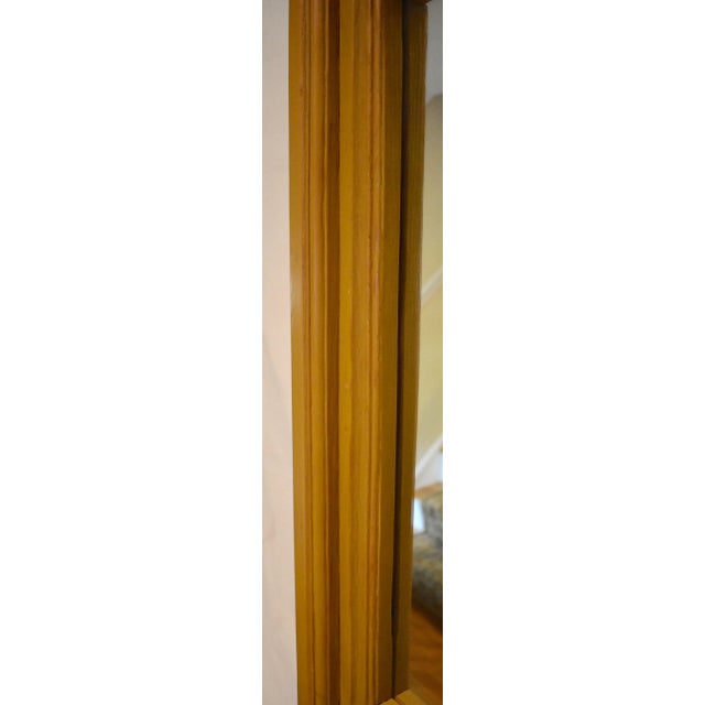 Wood Painted Pine-Framed Wall Mirror For Sale - Image 7 of 8