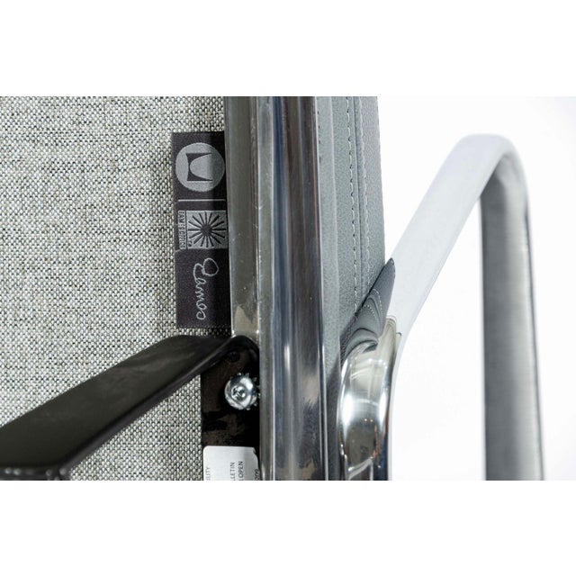 Herman Miller Eames Tall Gray Leather Office Chair Soft Pad For Sale - Image 12 of 13