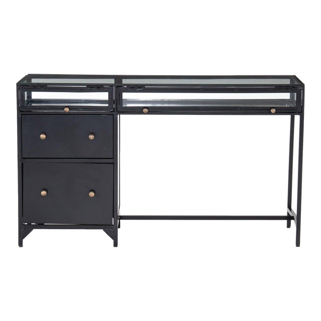 Four Hands Shadow Box Desk - Black For Sale