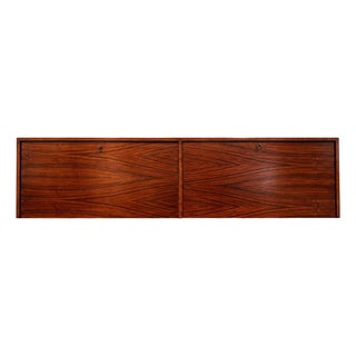 Brazilian Modern Floating Bar / Sideboard in Hardwood by Carlo Hauner, 1950s For Sale