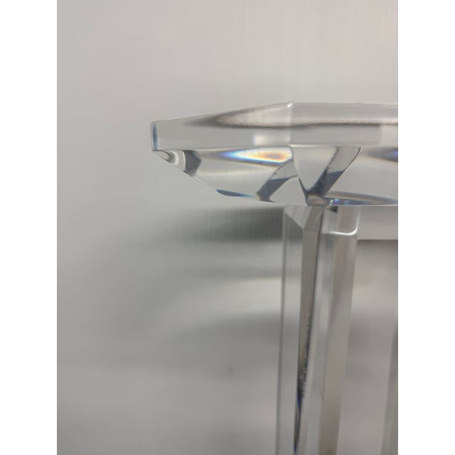 1990s Circa 1990 Mikhail Loznakov Lucite Sculpture Pedestal, Signed For Sale - Image 5 of 12