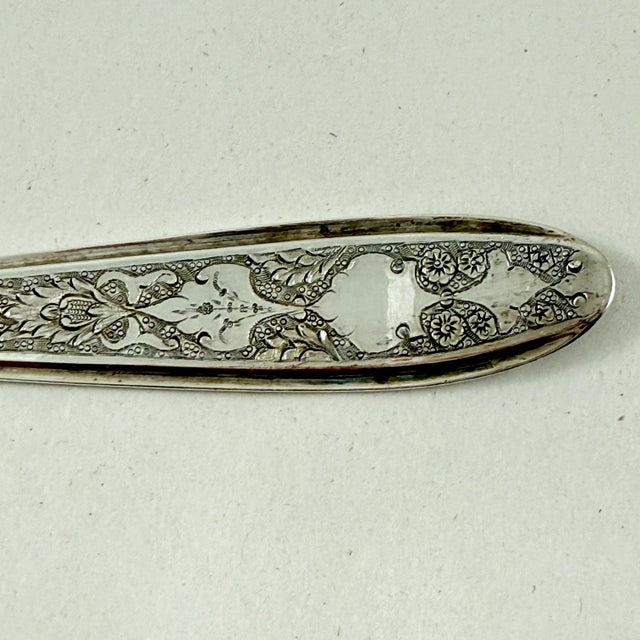 Estate Silver Large Pastry Server For Sale - Image 4 of 9