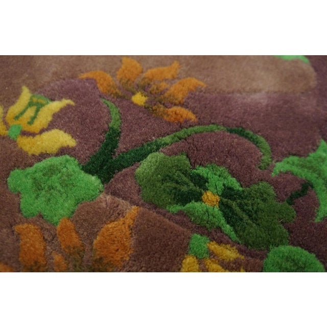 Purple 1920s Pair of Chinese Art Deco Carpets For Sale - Image 8 of 12