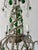 French Maison Baguès Murano Green Drops Beaded Scrolls Chandelier Rare C 1940 For Sale - Image 14 of 18