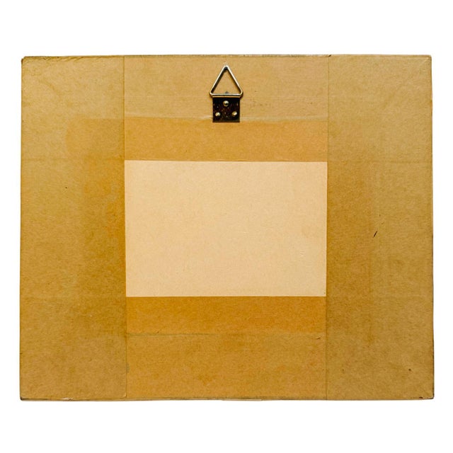 Vintage French Hand-Painted Petite Enamel Landscape Framed Paintings - Set of 2 For Sale - Image 13 of 13