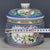 Blue Chinese Blue Ground Famille Rose Porcelain Covered Jar With Bird & Floral Motif For Sale - Image 8 of 9
