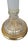 Brass and Glass Column Buffet Table Lamps - A Pair For Sale - Image 9 of 10