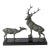 Mid 20th Century Louis-Albert Carvin Stag and Doe Sculpture For Sale