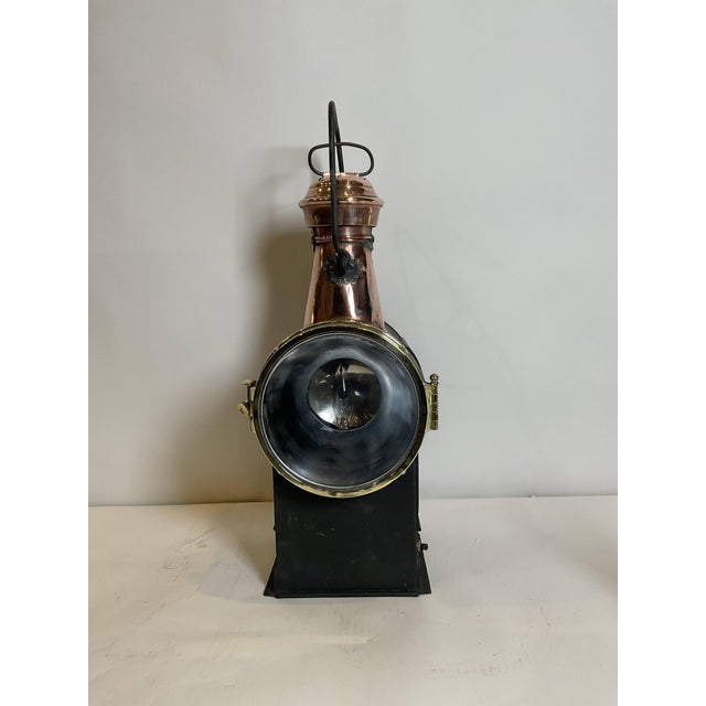 Antique Marine Signal Lantern by Charles Picard For Sale - Image 9 of 12