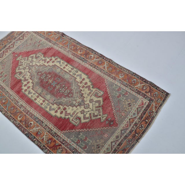 1960s Oushak Handmade Anatolian Carpet For Sale - Image 4 of 7