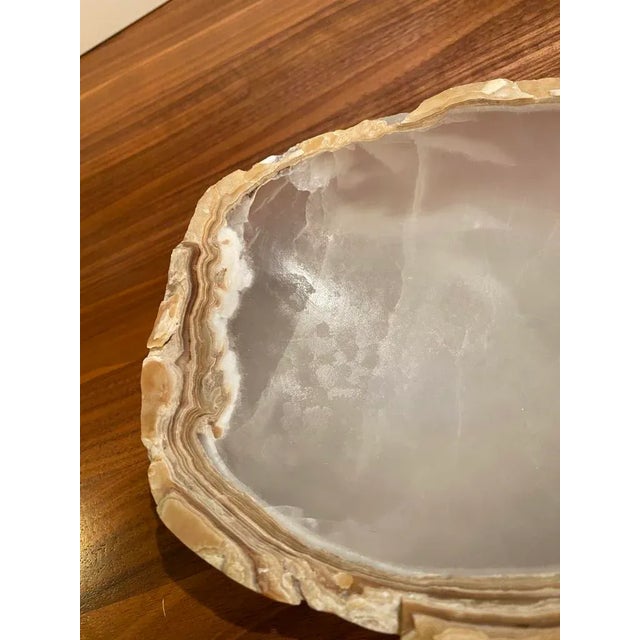 Arts & Crafts Raw Edge Onyx Bowl For Sale - Image 3 of 10