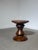 Brown Sculptural Conical Stool in Mahogany For Sale - Image 8 of 8