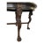 Carved Lion Leg Center Table With Glass Top For Sale