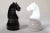 Mid-Century Modern Chess Mates Black White Knight Pieces Salt and Pepper Shaker- a Pair For Sale - Image 12 of 13