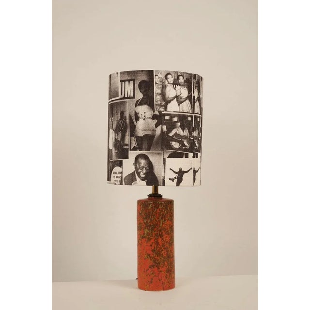 Mid-Century Hungarian Studio Ceramic Table Lamp, 1950s For Sale - Image 4 of 10
