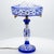 Louipe Table Lamp in Clear Crystal with Blue Overlay from Baccarat, France, 1930s For Sale - Image 11 of 12