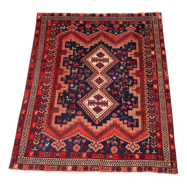 Middle Easter Afshary Rug For Sale