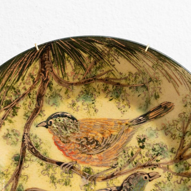 Ceramic Ceramic Traditional Hand Painted Plate by Diaz Costa, Catalan, 1960s For Sale - Image 7 of 14