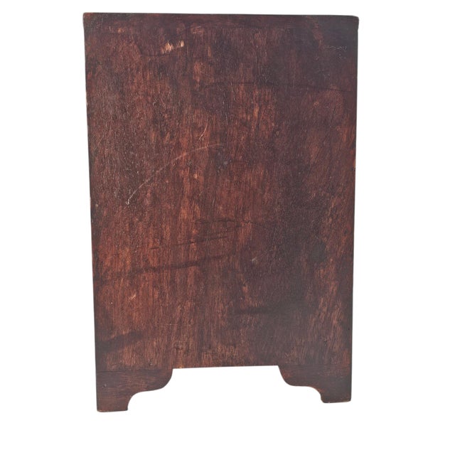 Wood Mid-Century Indian Hardwood Apothecary Cabinet With Eight Drawers (13") For Sale - Image 7 of 15