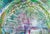 2020s Artist Mark Adler Four-Panel Circular Abstract Acrylic Painting on Canvas Framed For Sale - Image 5 of 10
