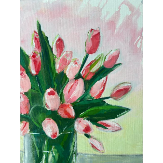 2020s "Forever Spring" Original Floral Still Life Acrylic Painting by Linda McDonough For Sale - Image 5 of 12