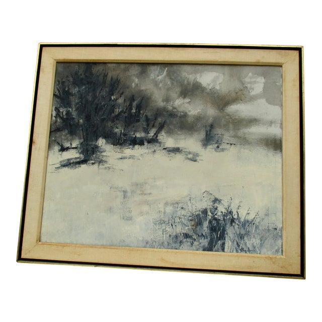 Lewis Bryden" Winters Day" on Canvas Mid-Century For Sale