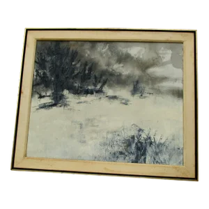 Lewis Bryden" Winters Day" on Canvas Mid-Century