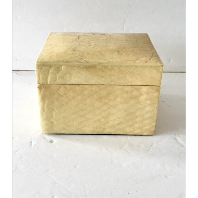 1960s Snake Skin Covered Box For Sale - Image 9 of 9