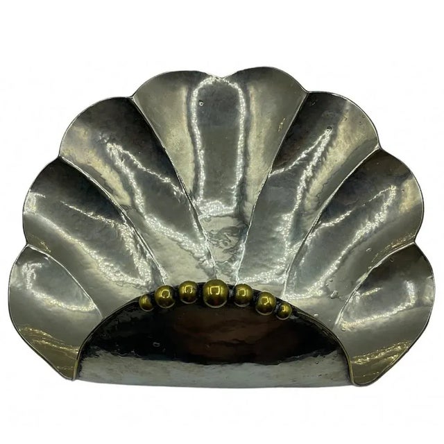 Large Art Deco Shell-Shaped Centerpieces, Set of 2 For Sale - Image 6 of 13