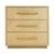 Spritely Home Accent Furniture Francois 28 in. W Rectangular Wood and Leather 3 Drawer Accent Chest, Antique Gold For Sale - Image 4 of 8