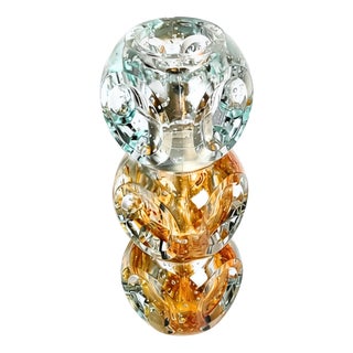 Vintage Glass Table Lamp from Poliarte, 1970s For Sale