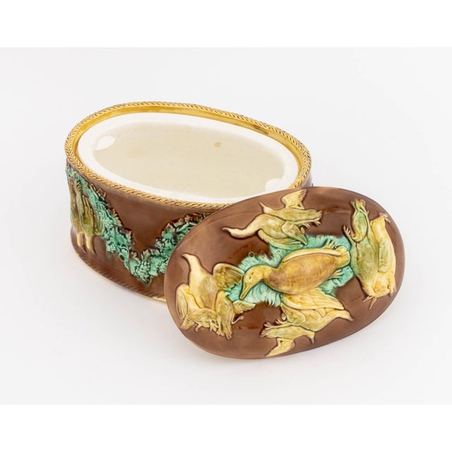 Polychrome Glazed Ceramic Game Pie Dishes, 2 For Sale - Image 4 of 13