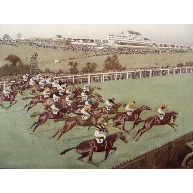 "The Derby: The Start" by Cecil Aldin (1870 - 1935). Published by Richard Wyman, circa 1924. Lithograph on paper signed in...