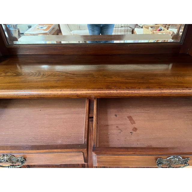 Late 19th Century Late 19th Century Victorian Display Cabinet/Bookcase/Breakfront For Sale - Image 5 of 13