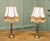 Elegant Art Deco Brass Column Bedside Lamps This is a very attractive pair of the lamps they have a single fluted column...