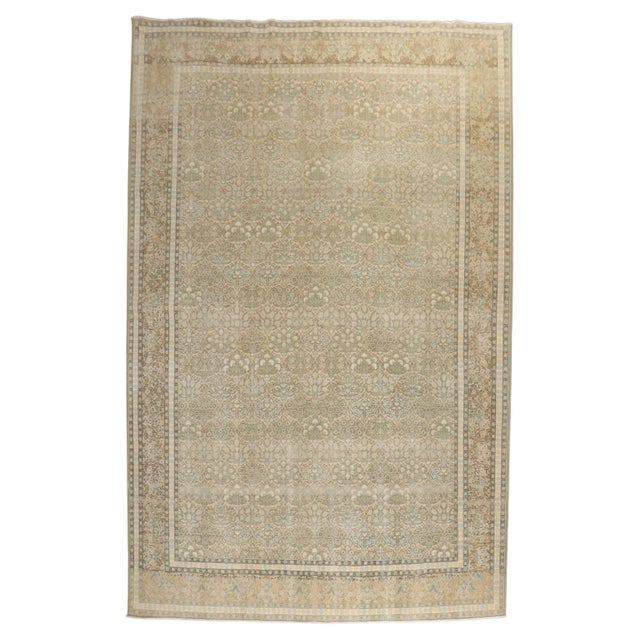 Mid 20th Century Zabihi Collection Persian Tabriz Rug - 7'10" x 11'3" For Sale - Image 15 of 18
