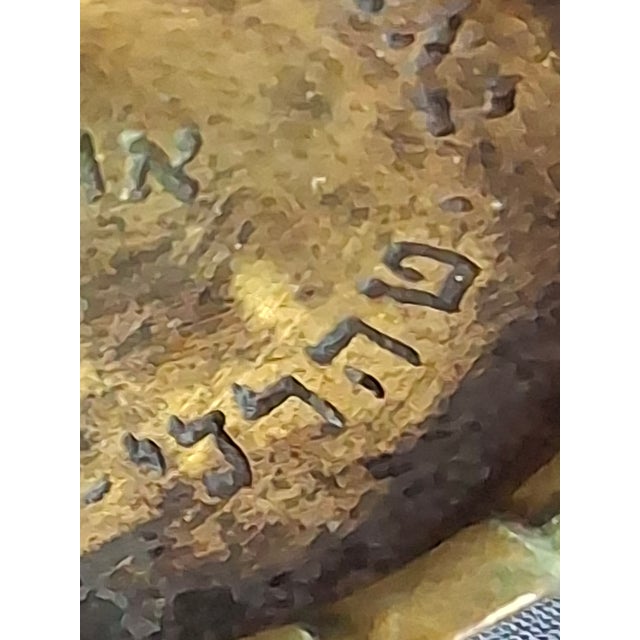 Museum-Grade Kabbalistic Assemblage: 18thC Inscribed Healing Mortar, Agla Amulet Tray & Travel Shabbat Candlesticks For Sale - Image 15 of 18