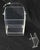 20th C. Mid-Century Modern Bent Lucite & Chrome Paper Basket & Letter Holder For Sale - Image 6 of 12