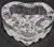 Beautiful Heart Shaped Heavy Molded Fine Crystal Small Dish For Sale - Image 4 of 12