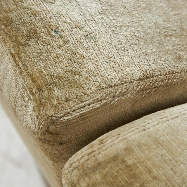 Beige Velvet Corner Sofa by Roberto Lazzeroni for IPE Cavalli, 1990s For Sale - Image 8 of 18