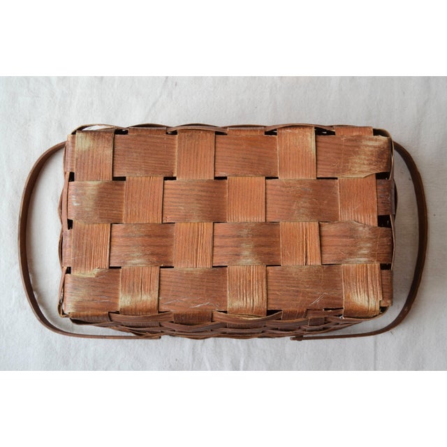 Mid 20th Century Picnic Basket by Wov-N-Wood by Jerywil For Sale - Image 11 of 15