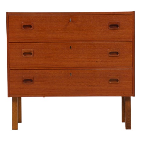 Mid-Century Teak Chest of Drawers, 1960s-1970s For Sale