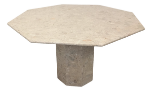 Vintage Octagonal Marble Dining Table, 1970s