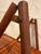 Rare Mid-Century Style Bamboo, Rattan Foldable Wall, Book Shelf, Étagère With 4 Graduated Tiers in a Sculptural a-Frame Form For Sale In San Antonio - Image 6 of 12